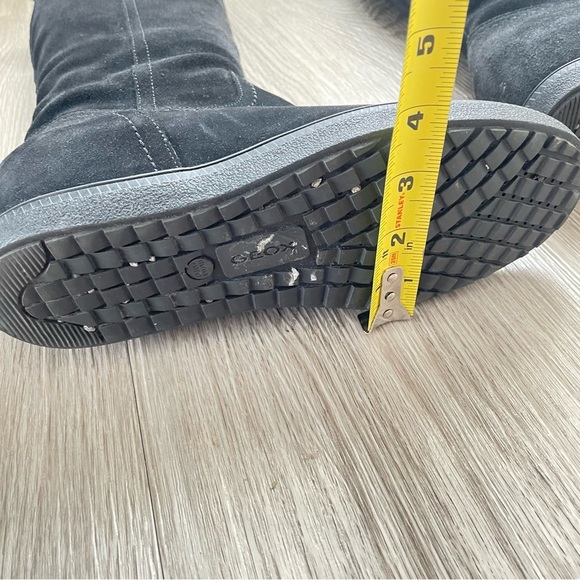 GEOX RESPIRA OVER THE KNEE TALL BLACK SUEDE BOOTS SIZE 9 - Picture 14 of 16